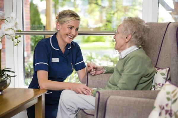 Vetted nurse providing care in a Luton care home