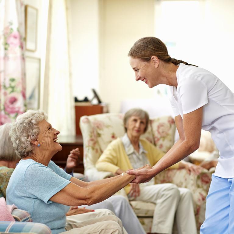 Care home manager discussing nurse recruitment in Luton