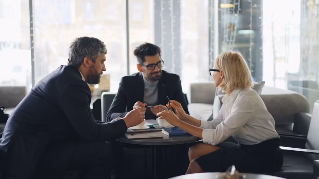 Recruitment agency in Luton helping a local business find qualified staff quickly.