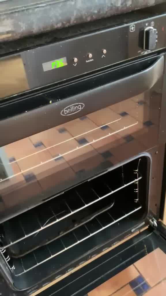 Belling oven being cleaned inside by ST HECS in Luton